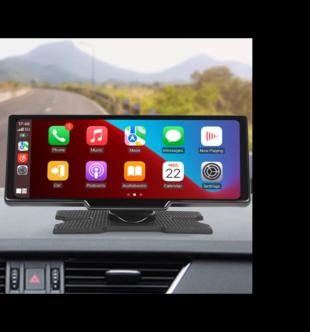 6.86" /9.3" Car Mirror Video Recording Wireless Carplay Monitor Android Auto Dashboard DVR GPS Navigation Carplay Screen